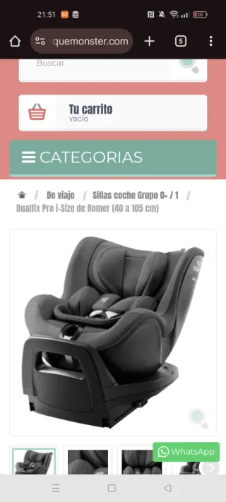Silla de coche para bebé