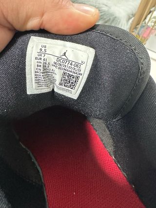 Scarpe Jordan 1 Low Black Red