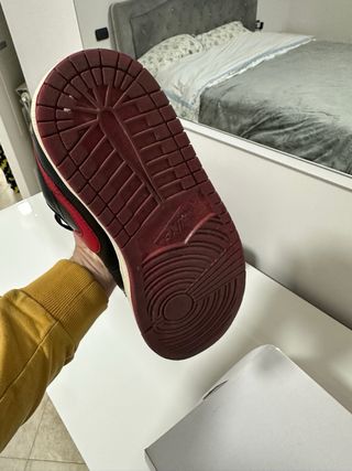 Scarpe Jordan 1 Low Black Red