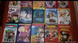Lote DVDs Películas Infantiles Animadas