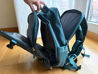 Mochila cabina u ordenador verde azulado