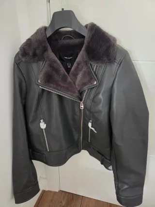 Chaqueta efecto piel VERO MODA gris T.M