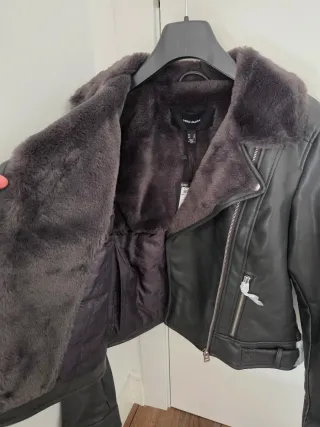 Chaqueta efecto piel VERO MODA gris T.M