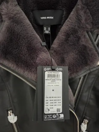 Chaqueta efecto piel VERO MODA gris T.M