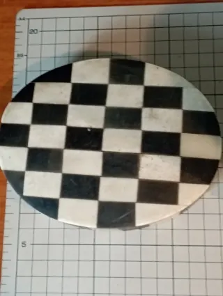 Joyero Vintage Hueso Damero