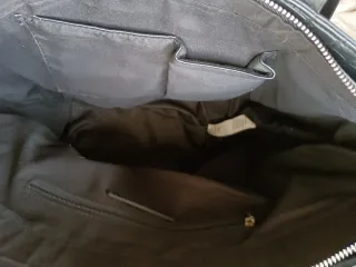 Bolso Paco Martínez negro grande efecto cocodrilo