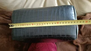 Bolso Paco Martínez negro grande efecto cocodrilo