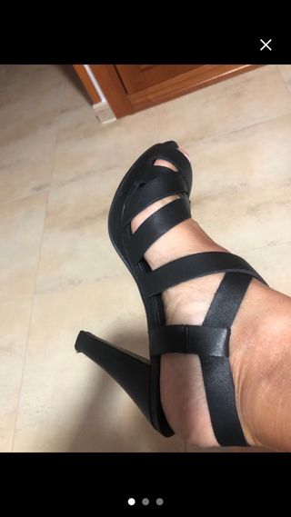 Set zapatos tacón talla 40