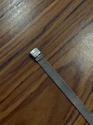 Pandora original de plata de ley con charm letra A