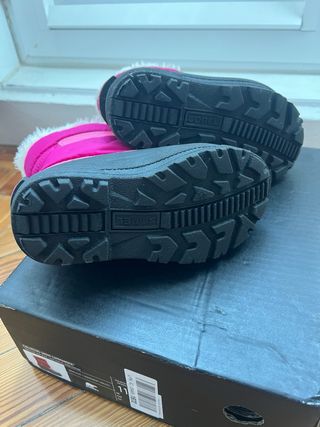 Botas de nieve Sorel niña rosa y negro Talla 11