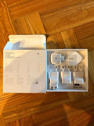 Set de adaptadores de viaje cargador apple