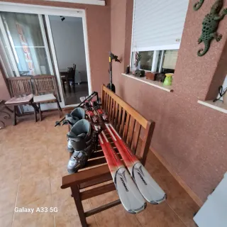 Botas de esquí y esquís