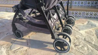 Carrito Gemelar Baby Monster Azul