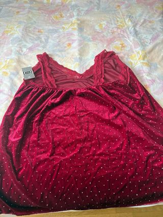 Lencero de terciopelo con lunares