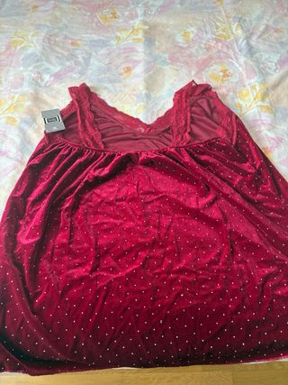 Lencero de terciopelo con lunares