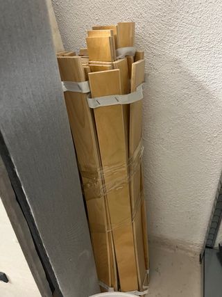 Estructura Cama Tapizada IKEA SLATTUM Gris