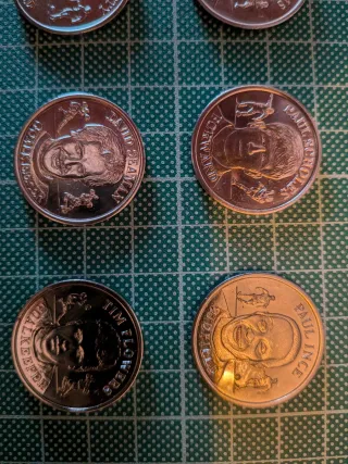 Monedas Colección Mundial Fútbol 1998 Inglaterra