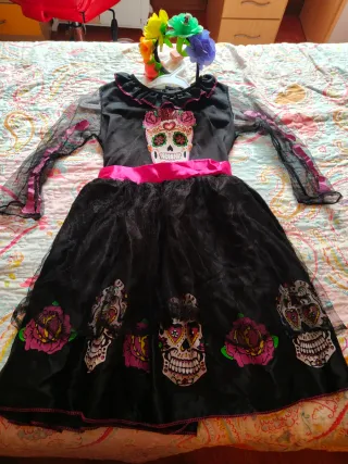 Disfraz Catrina Calaverita Niña 7-9  años