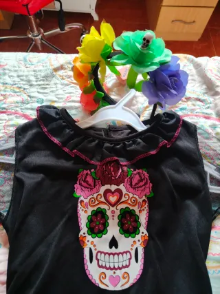 Disfraz Catrina Calaverita Niña 7-9  años
