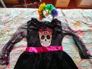 Disfraz Catrina Calaverita Niña 7-9  años