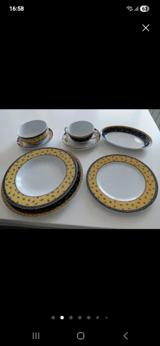 Vajilla Porcelana Vista Alegre 6 personas