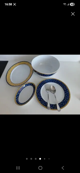 Vajilla Porcelana Vista Alegre 6 personas