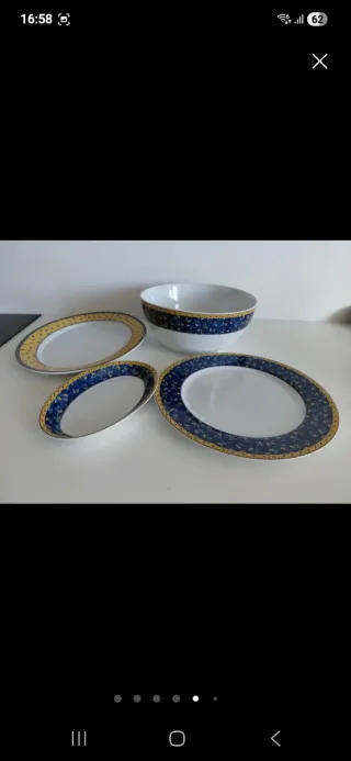 Vajilla Porcelana Vista Alegre 6 personas