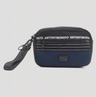 Bolso de mano Antony Morato negro y azul