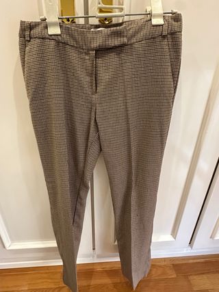 Pantalones cuadros Clockhouse beige/marrón