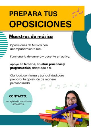 Preparación oposiciones de maestros de música