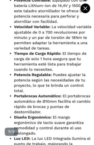 Taladro Atornillador Koma 14,4V Lithium-ion