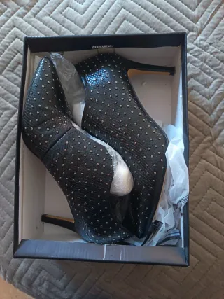 Botines de tacón, zapatos