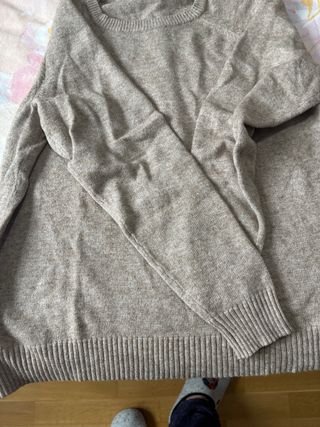 Jersey beige de punto