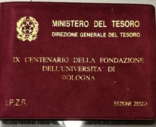 Trittico Argento Italia 1988 Università Bologna