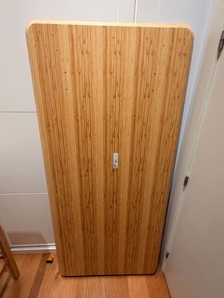 Mesa escritorio bambú con cajón + tablero