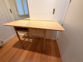 Mesa escritorio bambú con cajón + tablero