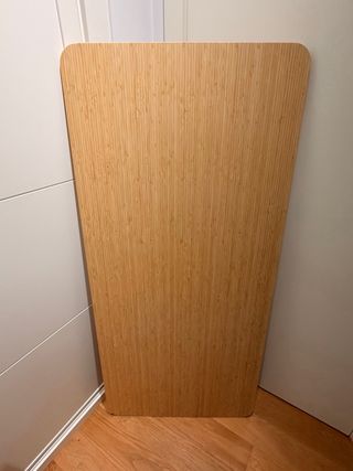 Mesa escritorio bambú con cajón + tablero