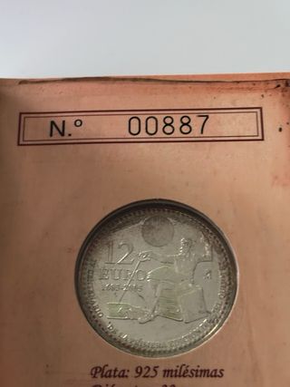 Blister 2005 Cervantes 12€ Plata + 2€