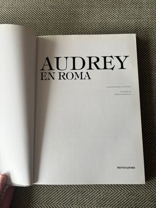 Audrey en Roma – Libro fotográfico