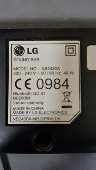 Barra de Sonido LG Negra