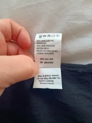 Jersey Mey&Edlich 100% Merino Negro