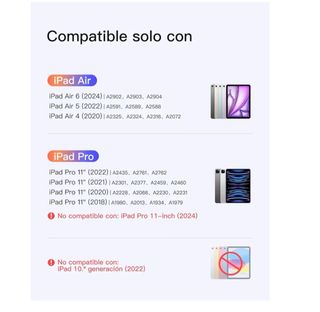 Funda-teclado magnética iPad Air 11 y iPad Pro 11