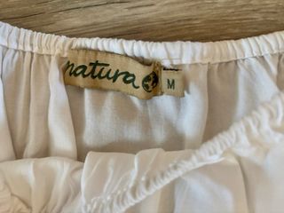 Camisa/top  Hippie Blanca Manga Campana