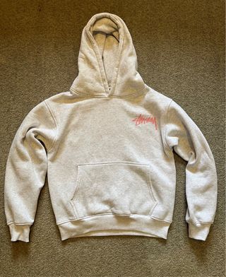 Sudadera Stussy Gris y Rosa