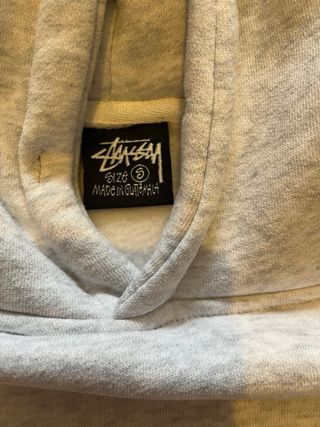 Sudadera Stussy Gris y Rosa