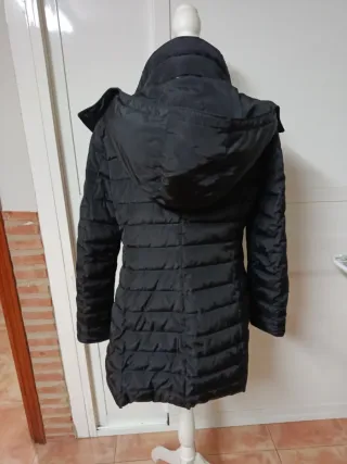 Abrigo acolchado guata negro