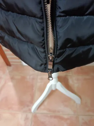 Abrigo acolchado guata negro