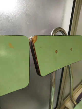 Sillas vintage cocina verdes (2 unidades)