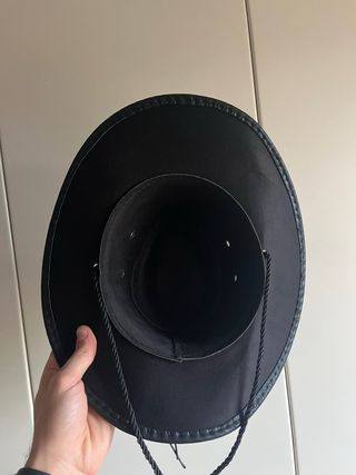 Cappello Cowboy Texas Similpelle Nero Toro Bull