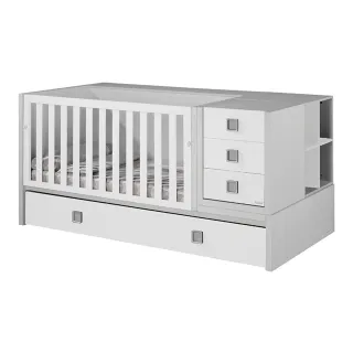 Cuna Micuna convertible + cama nido 90 + accesorio